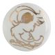 Golden Cockatoo Pattern Ceramic Dresser Knobs
